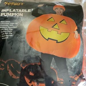 Halloween costume adult inflatable pumpkin. One size fits most